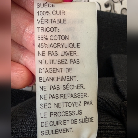 Vintage Peter Nygard Women's Jacket Suede Leather And Knit Zip Up Size M Petites - Picture 16 of 16